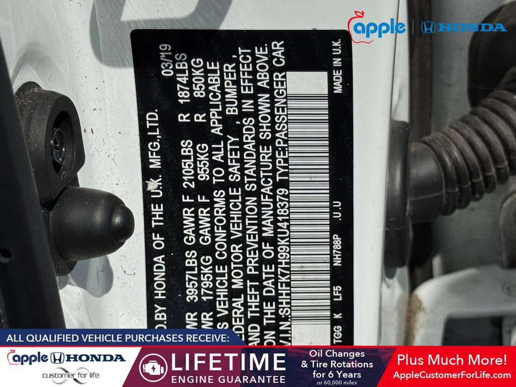 Used 2019 Honda Civic Sport Touring image 30