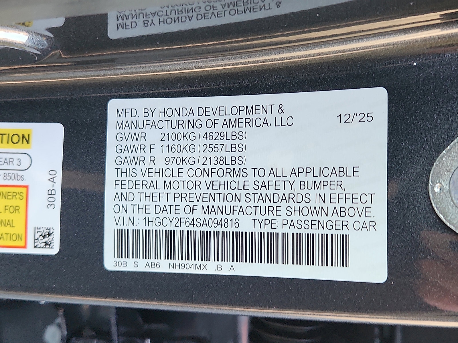 New 2025 Honda Accord EX-L image 17