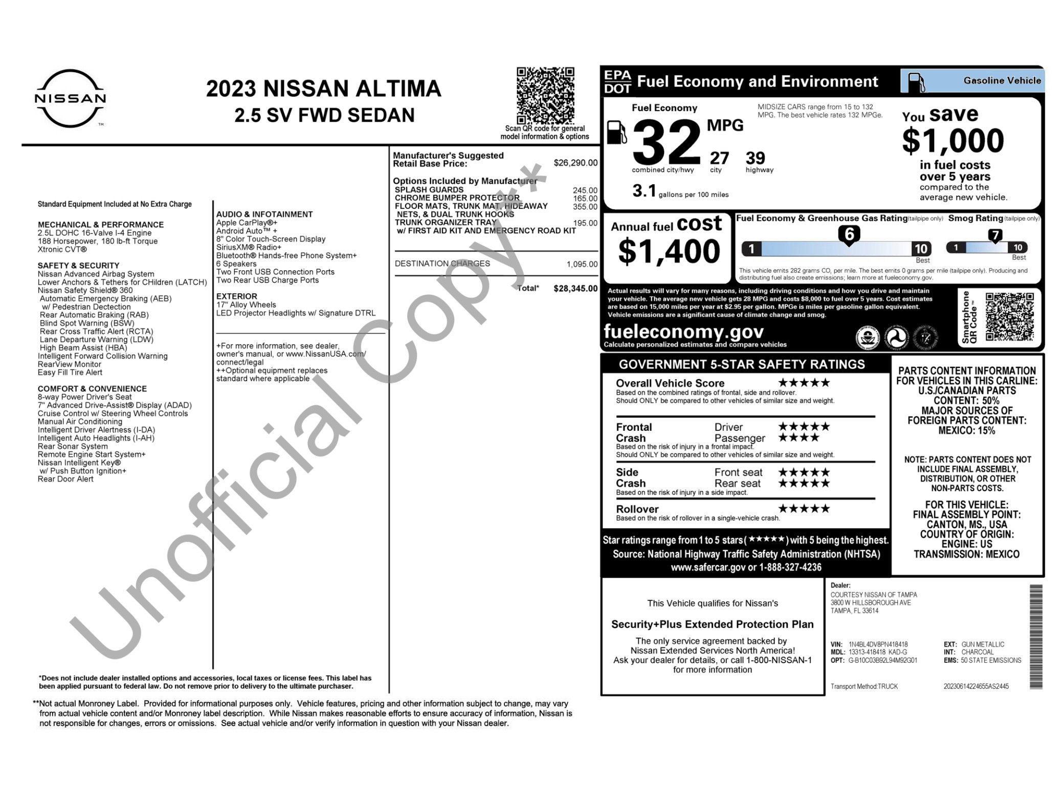 Used 2023 Nissan Altima 2.5 SV image 3