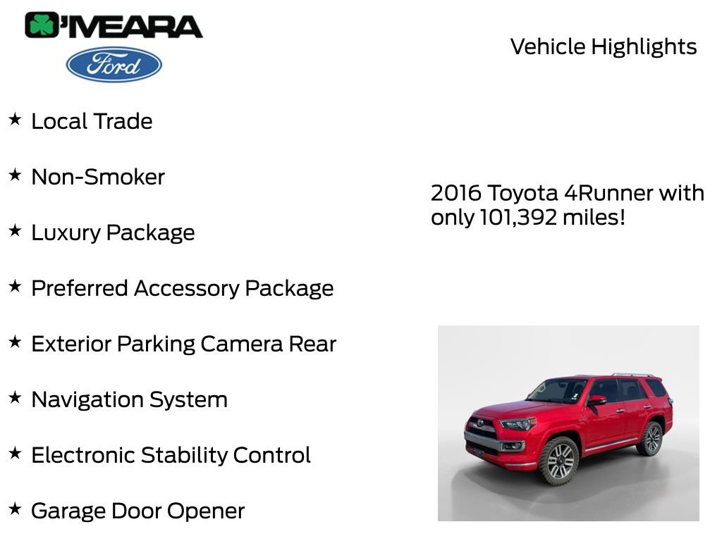 Used 2016 Toyota 4Runner Limited image 7