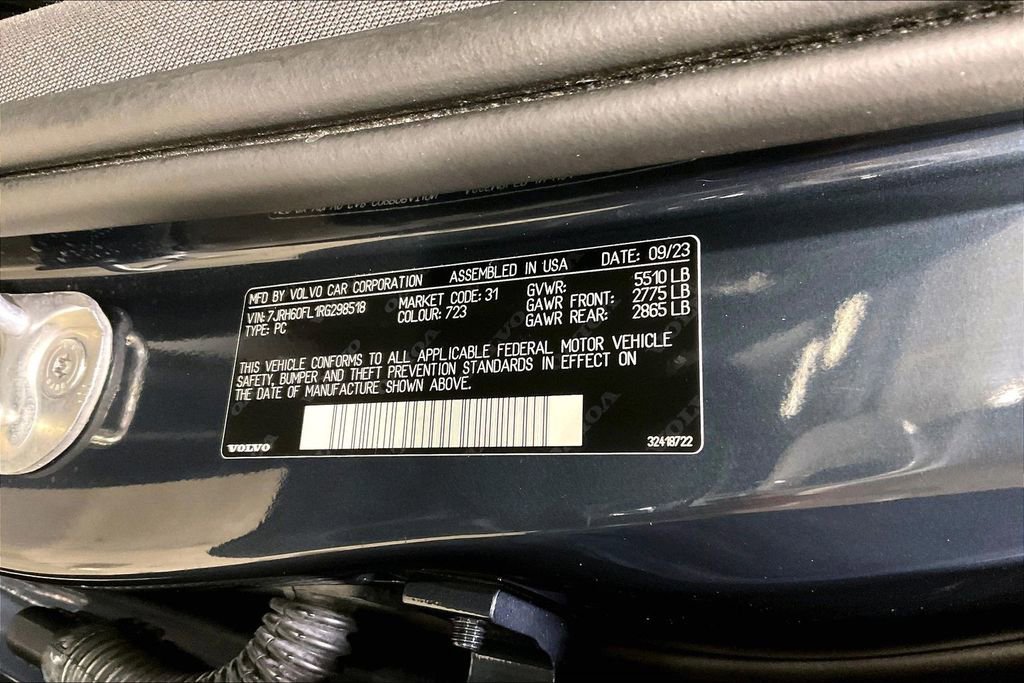 Certified 2024 Volvo S60 T8 Plus w/ Climate Package AWD/4WD image 19