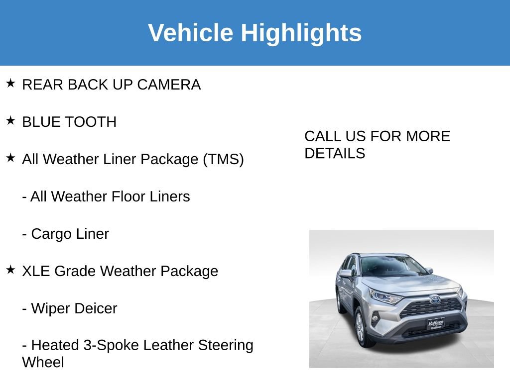 Used 2021 Toyota RAV4 XLE w/ XLE Grade Weather Package AWD/4WD image 8