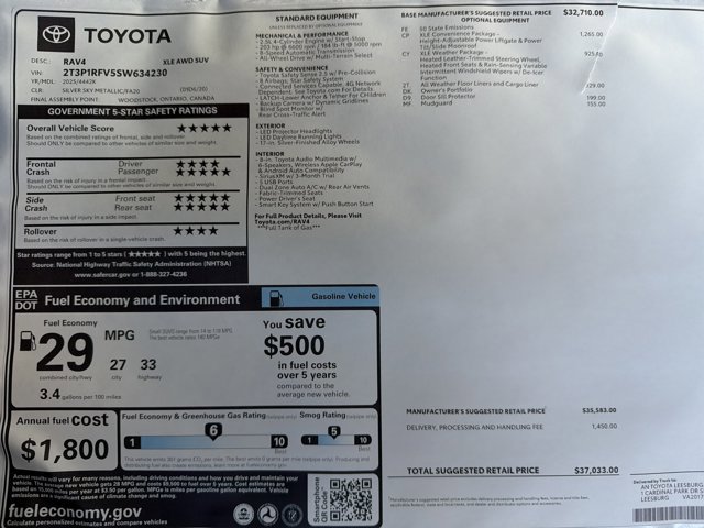 New 2025 Toyota RAV4 XLE image 24