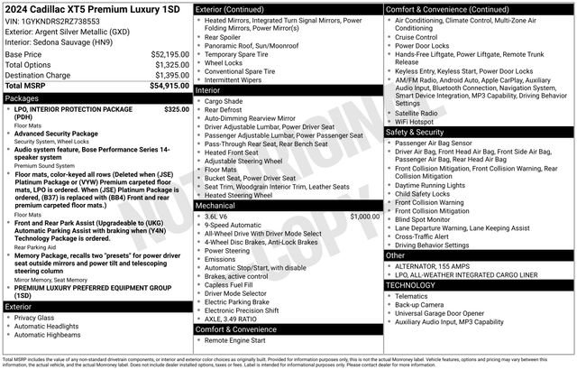 Certified 2024 Cadillac XT5 Premium Luxury image 35