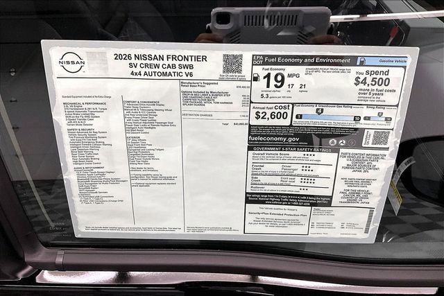 New 2026 Nissan Frontier SV image 41