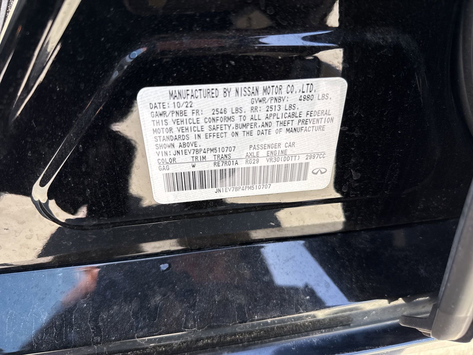 Used 2023 INFINITI Q50 Luxe w/ Cargo Package image 10