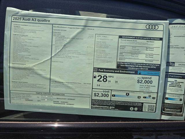 Certified 2025 Audi A3 2.0T Premium w/ Black Optic Package AWD/4WD image 18