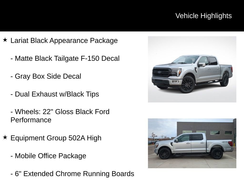 Used 2024 Ford F150 Lariat w/ Equipment Group 502A High image 11