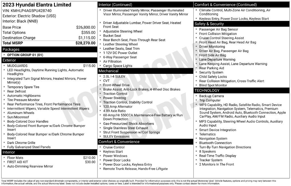 Used 2023 Hyundai Elantra Limited FWD image 6