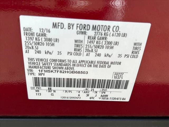 Used 2017 Ford Explorer Limited w/ Equipment Group 301A FWD image 29