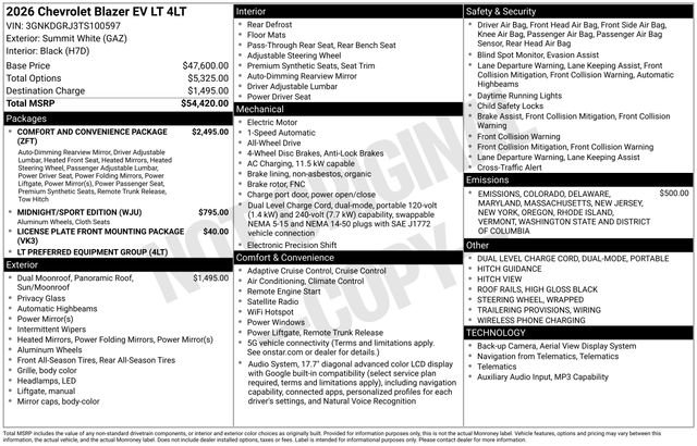 New 2026 Chevrolet Blazer EV LT image 6