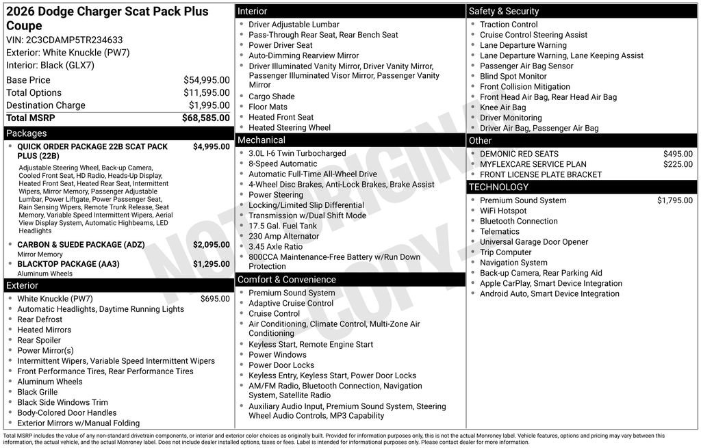 New 2026 Dodge Charger Scat Pack AWD/4WD image 44
