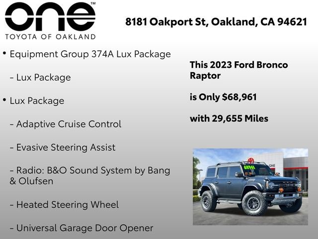 Used 2023 Ford Bronco Raptor AWD/4WD image 5