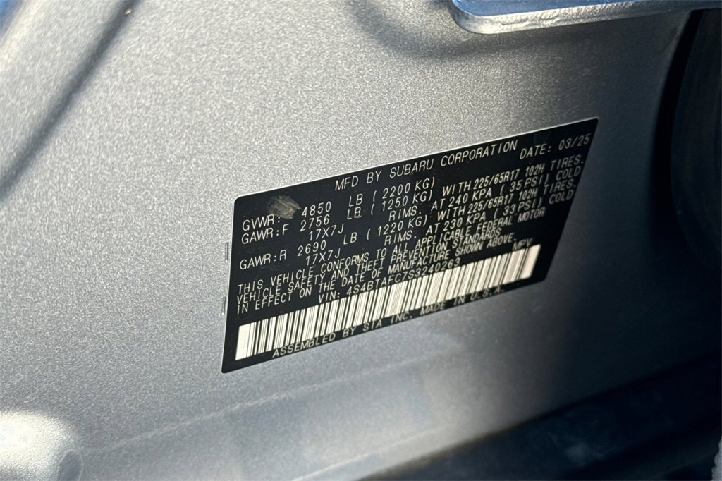 Used 2025 Subaru Outback Premium w/ Popular Package #1A image 29