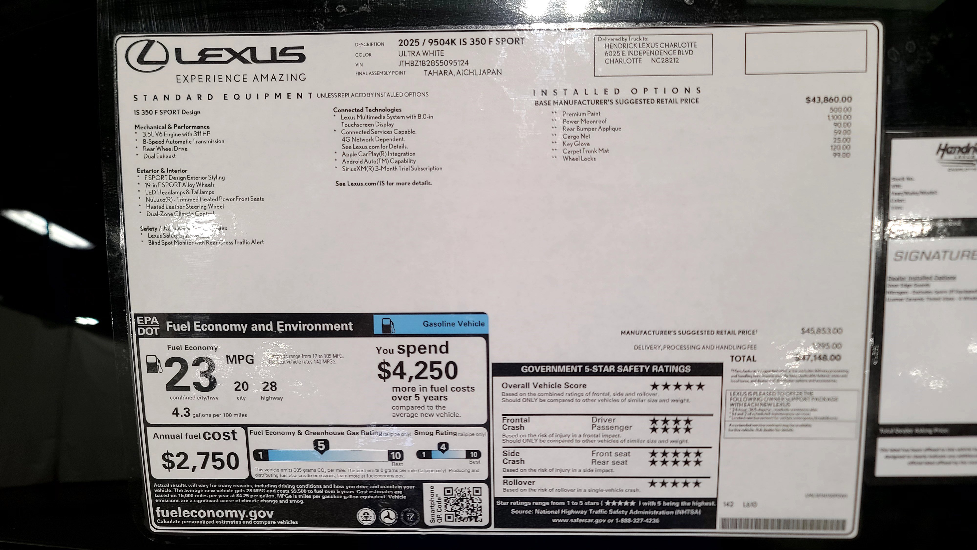 Certified 2025 Lexus IS 350 F Sport image 44