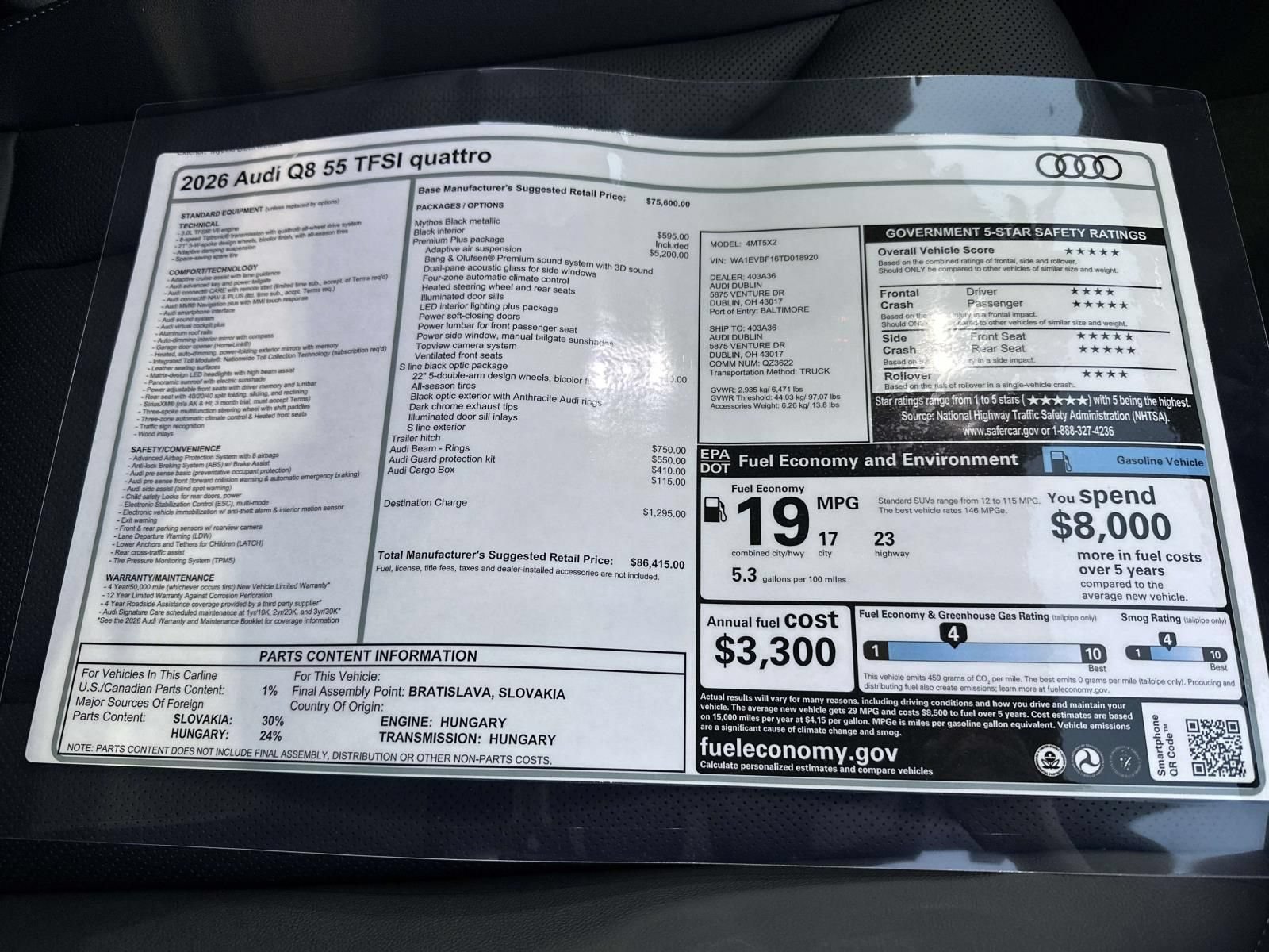 New 2026 Audi Q8 Premium Plus AWD/4WD image 34