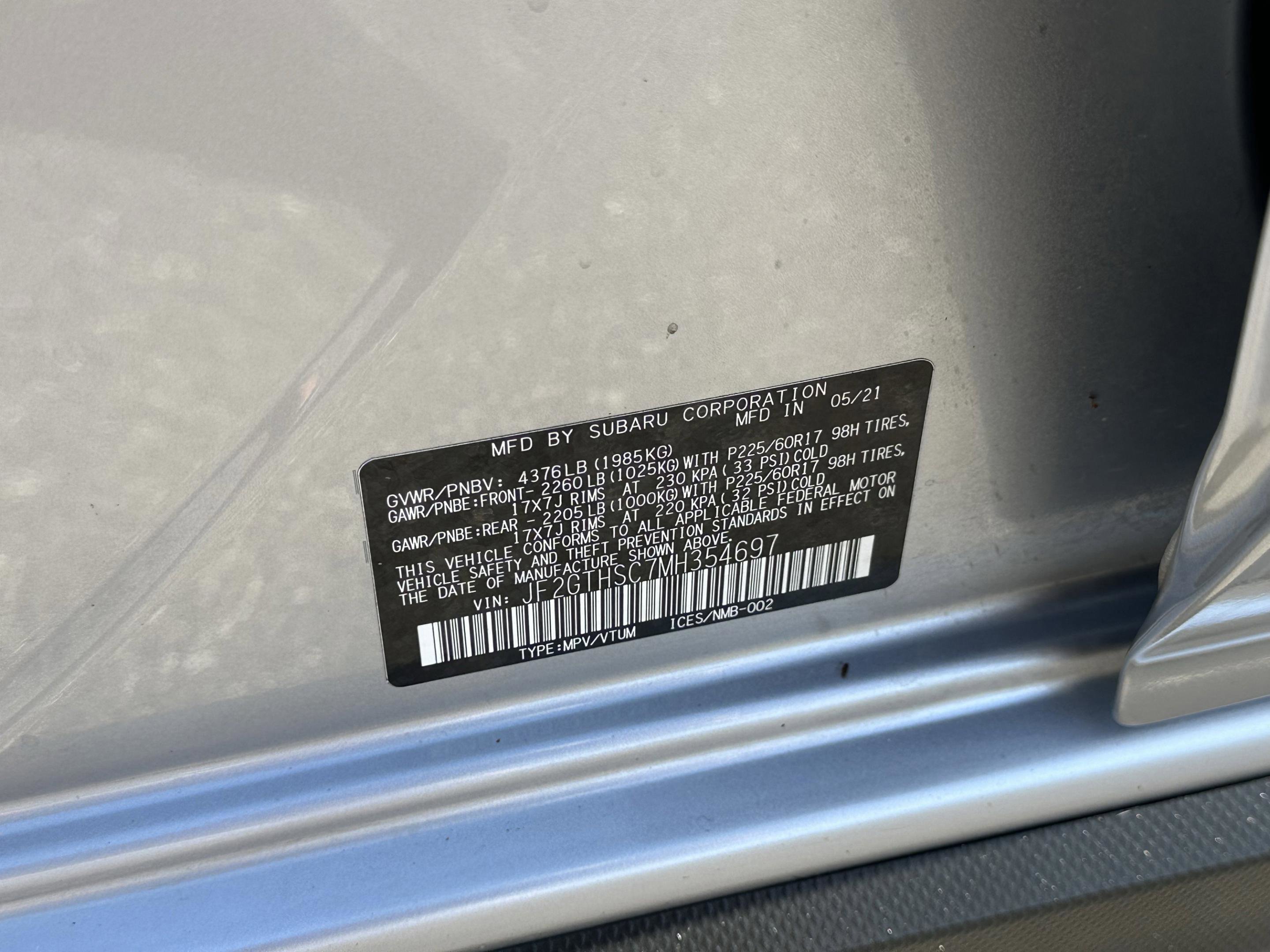 Used 2021 Subaru Crosstrek 2.5i Sport w/ Moonroof Package image 38