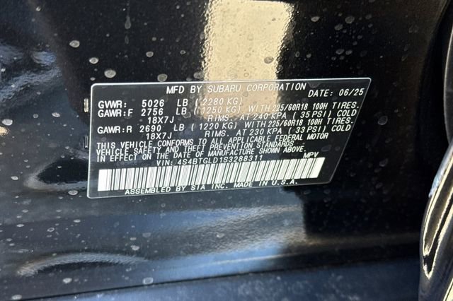 New 2025 Subaru Outback Onyx Edition XT image 23