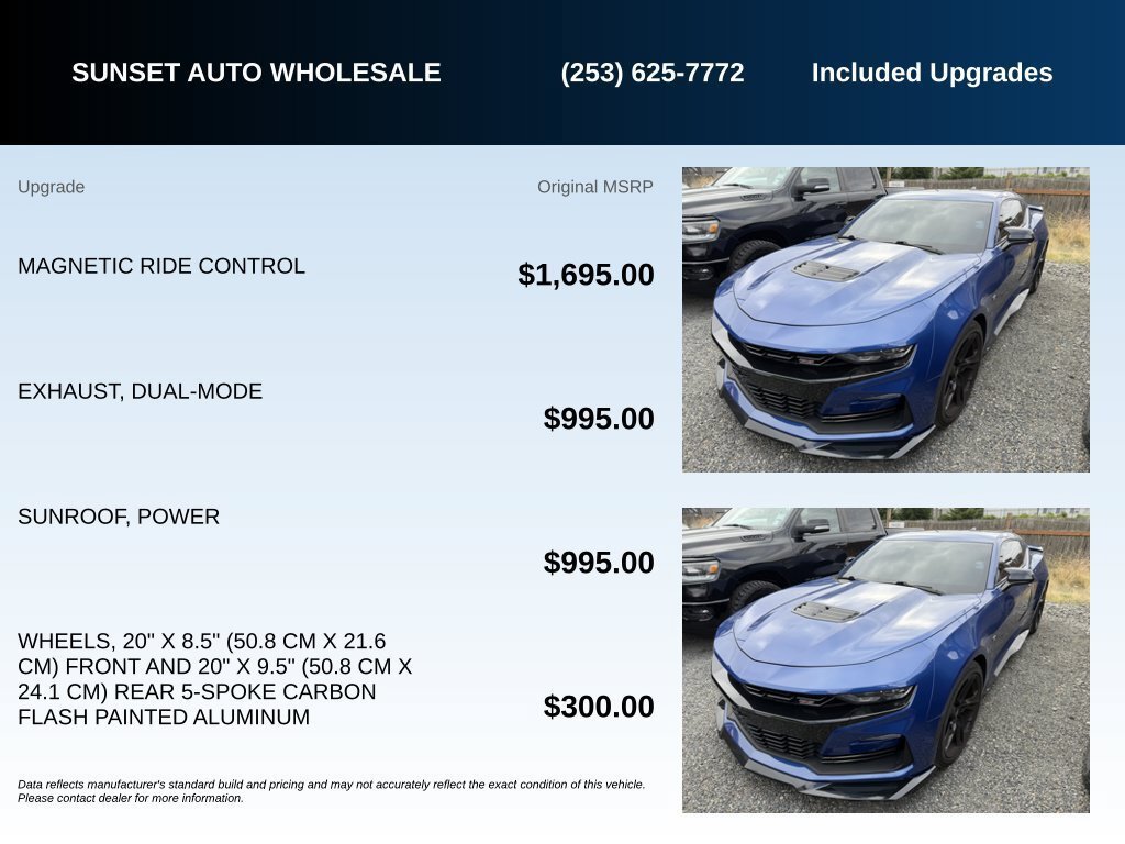 Used 2019 Chevrolet Camaro SS RWD image 4