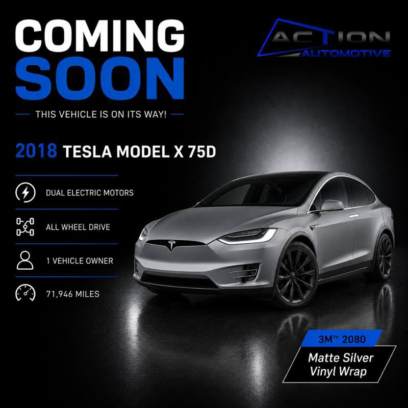 Used 2018 Tesla Model X 75D AWD/4WD image 1