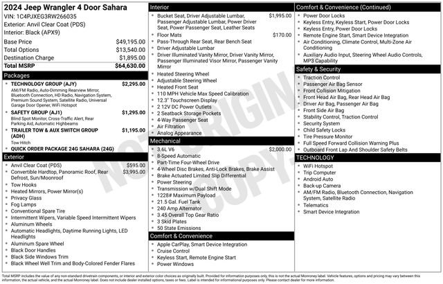 Used 2024 Jeep Wrangler Sahara w/ Technology Group image 27