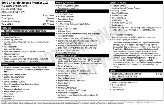 Used 2019 Chevrolet Impala Premier image 30