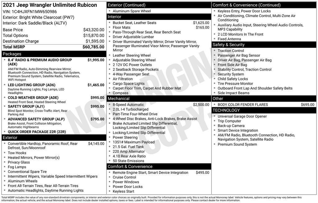 Used 2021 Jeep Wrangler Unlimited Rubicon image 30