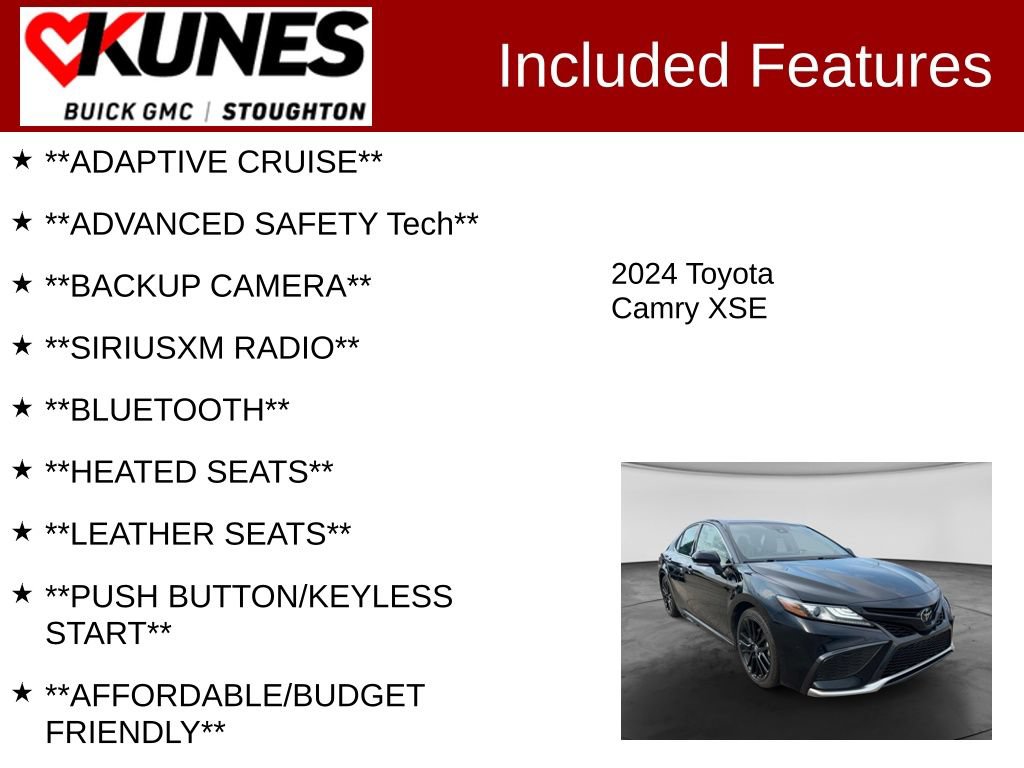 Used 2024 Toyota Camry XSE FWD image 2