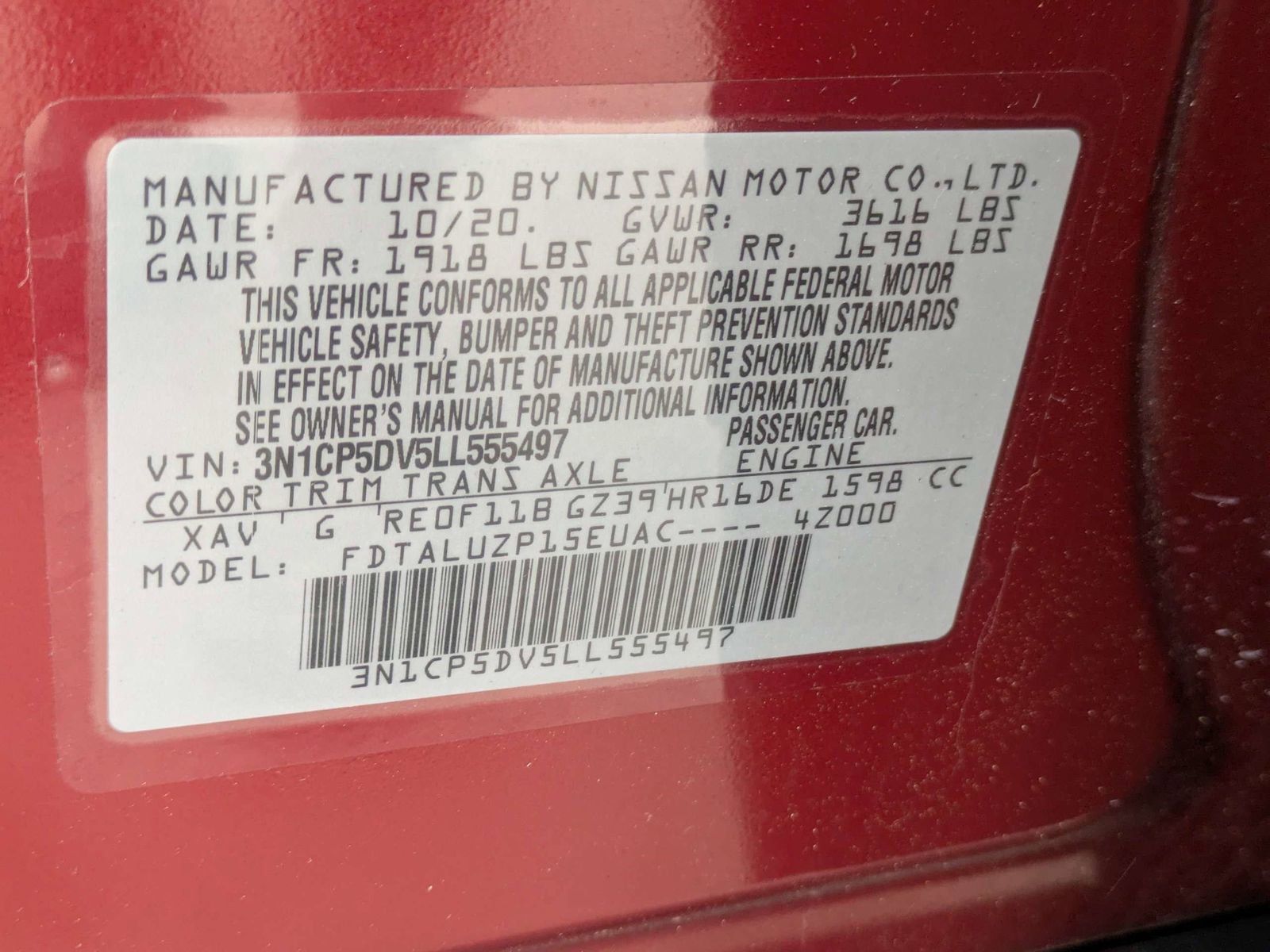 Used 2020 Nissan Kicks SR w/ SR Premium Package FWD image 17