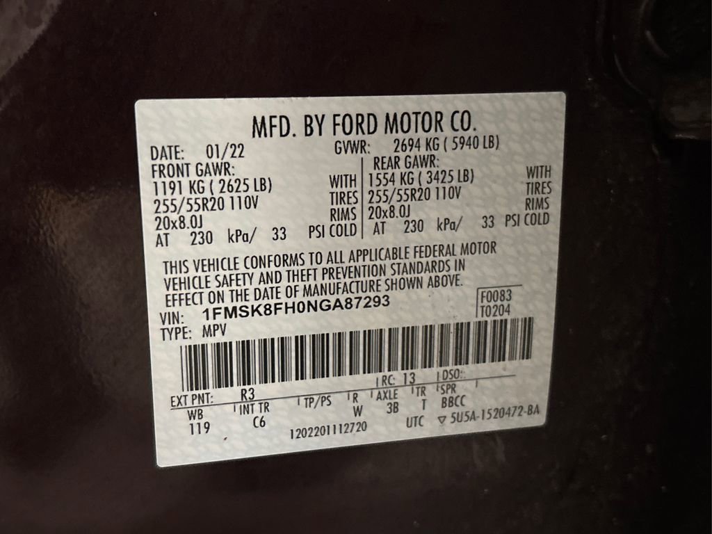 Used 2022 Ford Explorer Limited w/ Equipment Group 301A image 18