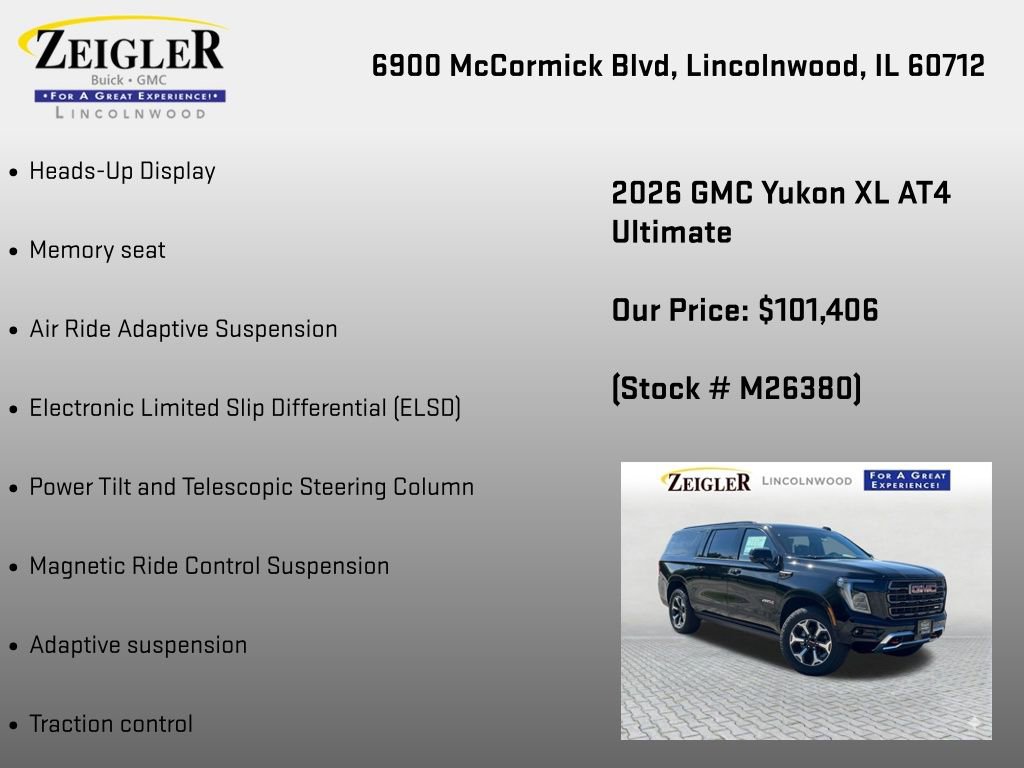 New 2026 GMC Yukon XL AT4 Ultimate AWD/4WD image 36