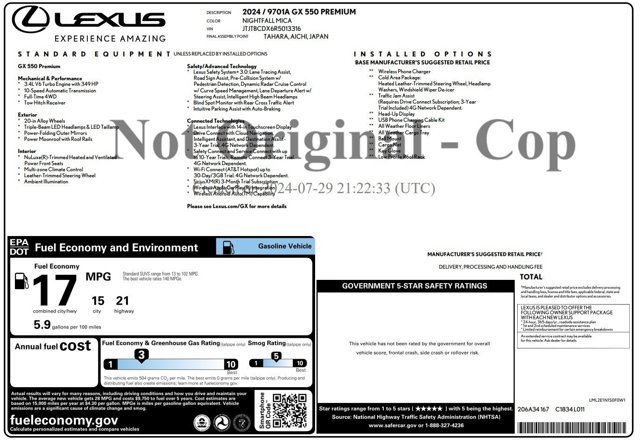 Used 2024 Lexus GX 550 w/ Cold Area Package AWD/4WD video 2
