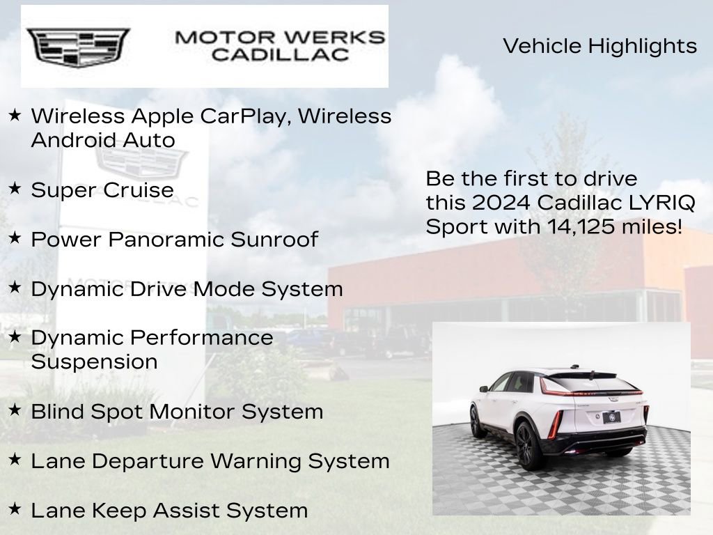 Certified 2024 Cadillac Lyriq Sport w/ Nappa Leather Package image 7