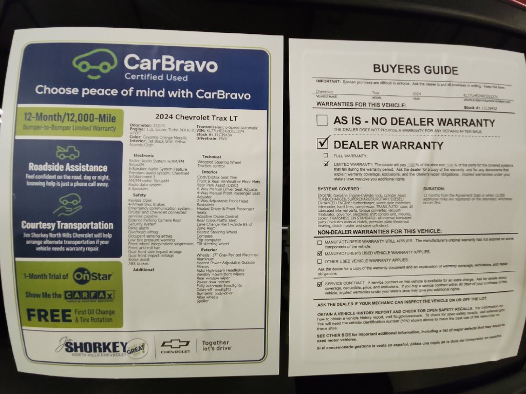 Certified 2024 Chevrolet Trax LT w/ Driver Confidence Package FWD image 33