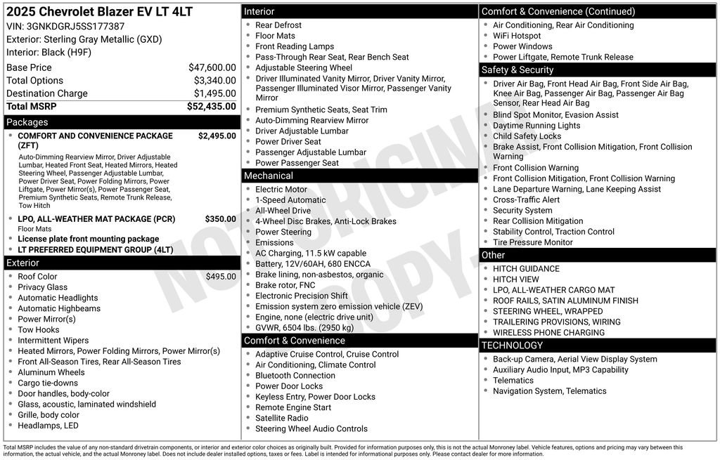 New 2025 Chevrolet Blazer EV LT image 8