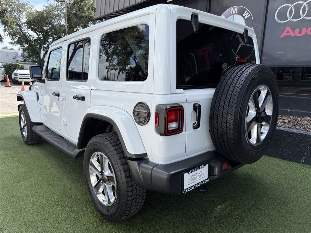 Used 2021 Jeep Wrangler Unlimited Sahara w/ Uconnect 4C Nav & Sound Group AWD/4WD image 4