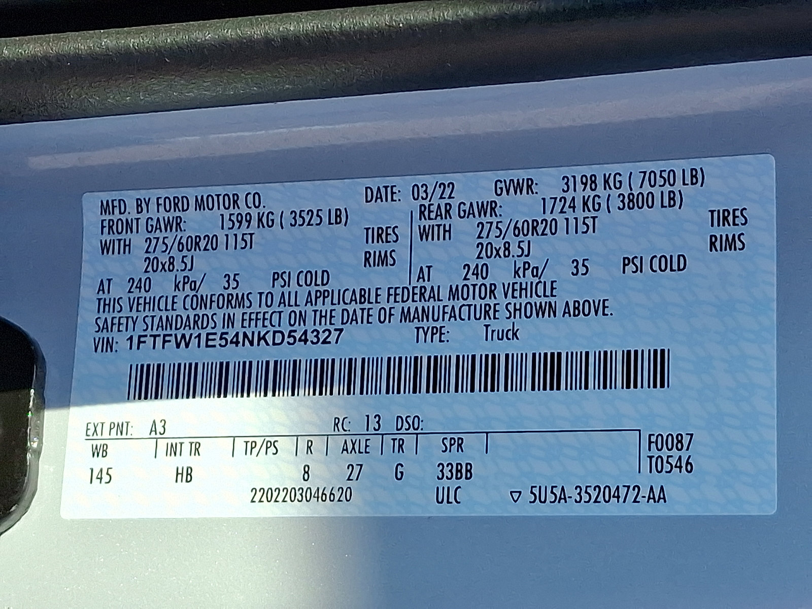 Certified 2022 Ford F150 Lariat w/ Equipment Group 502A High image 27