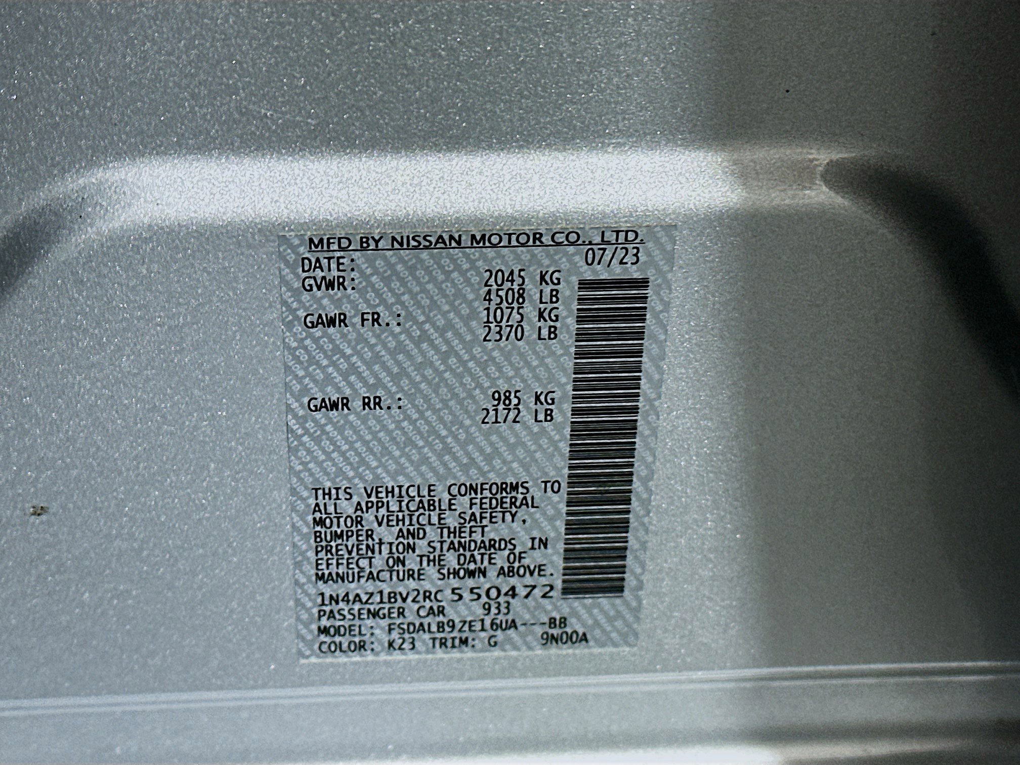 Used 2024 Nissan Leaf S FWD image 12