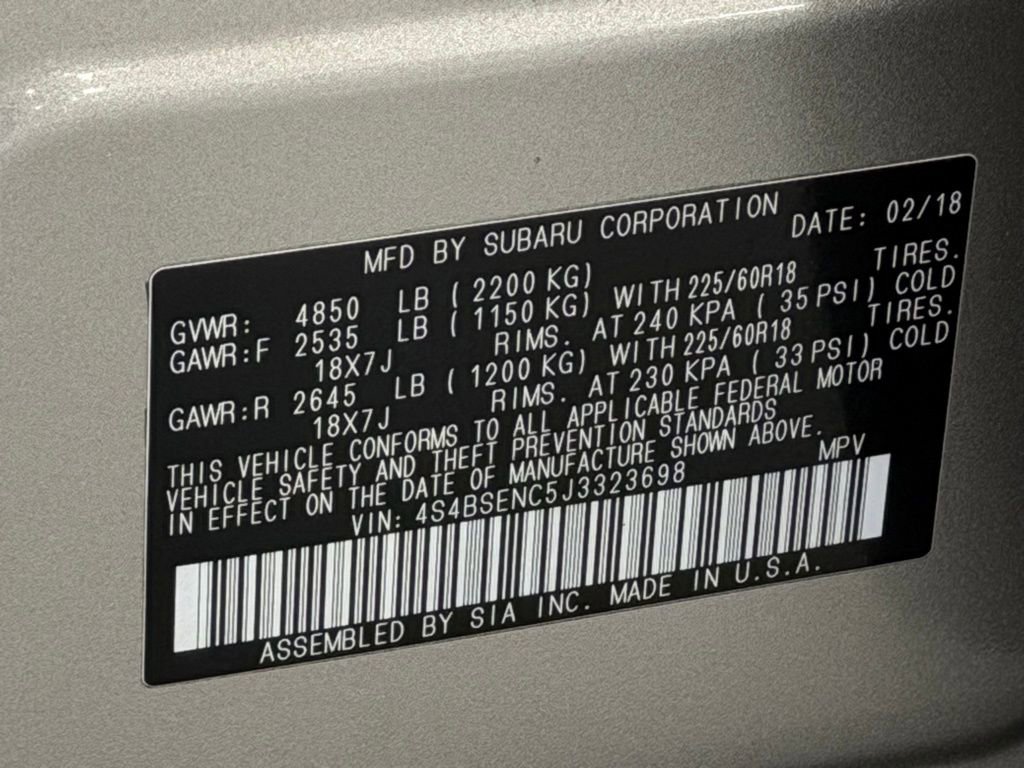 Used 2018 Subaru Outback 3.6R Limited image 33