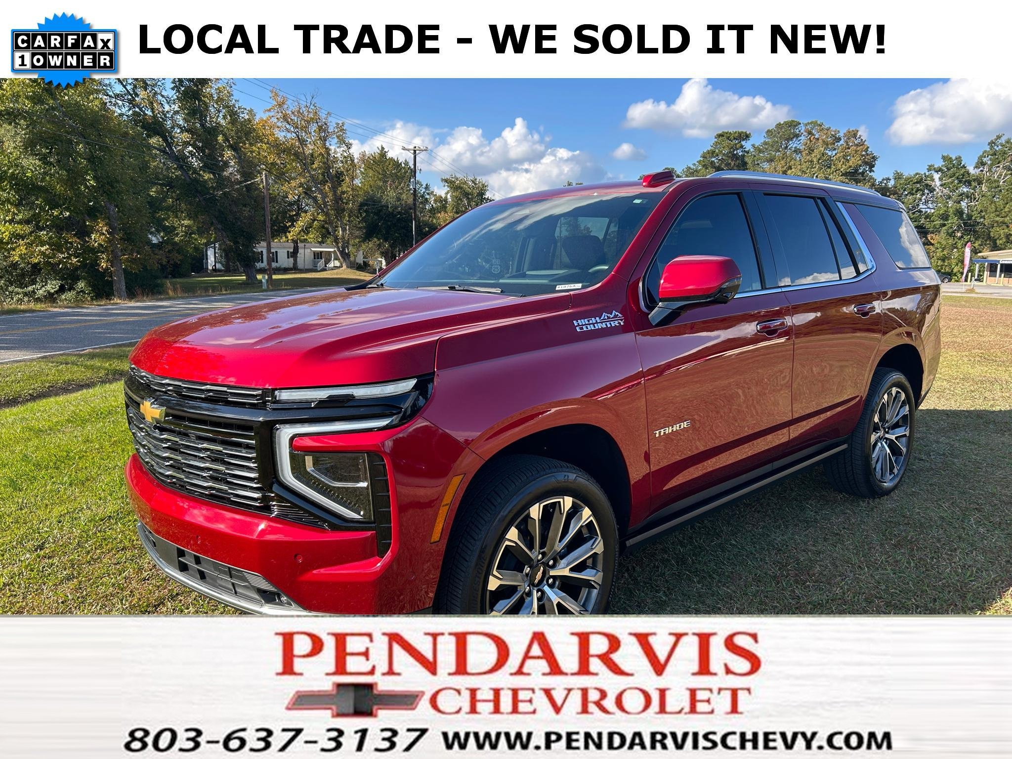 Used 2026 Chevrolet Tahoe High Country RWD image 1