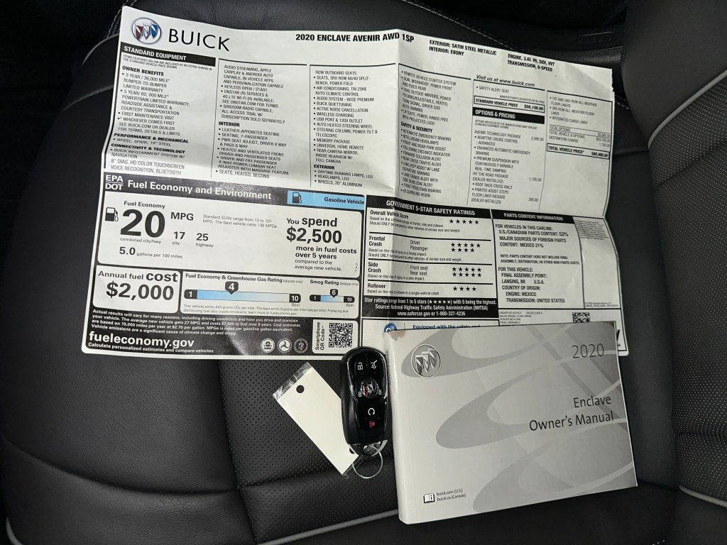 Used 2020 Buick Enclave Avenir w/ Avenir Technology Package AWD/4WD image 19