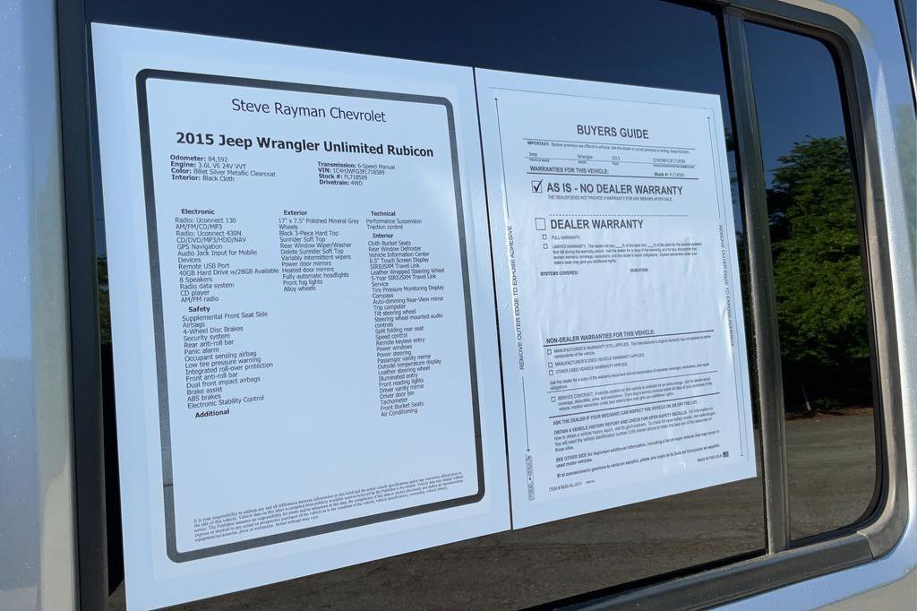 Used 2015 Jeep Wrangler Unlimited Rubicon w/ Connectivity Group image 25