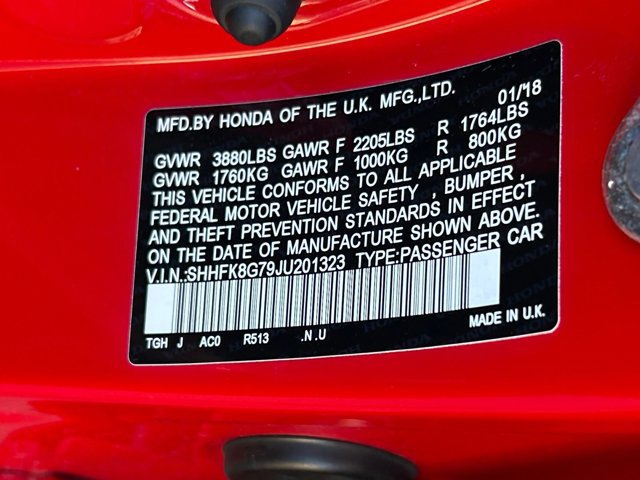 Used 2018 Honda Civic Type R image 29