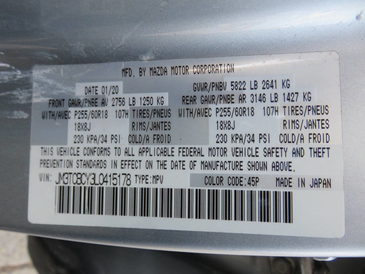 Used 2020 MAZDA CX-9 Touring w/ Touring Premium Package image 39