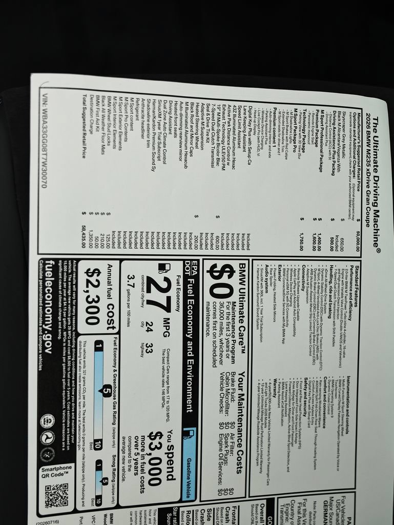 New 2026 BMW M235i xDrive w/ Technology Package AWD/4WD image 25