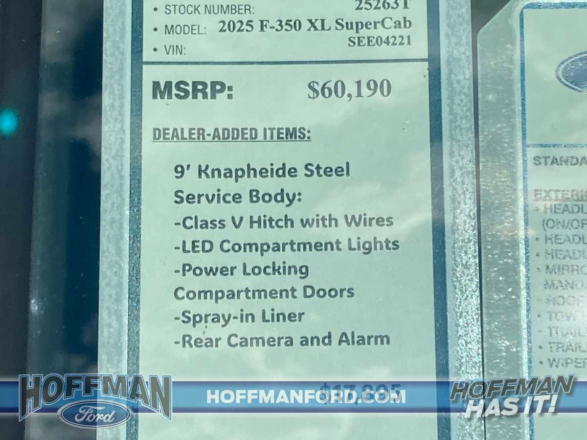 New 2025 Ford F350 XL w/ XL Chrome Package image 11