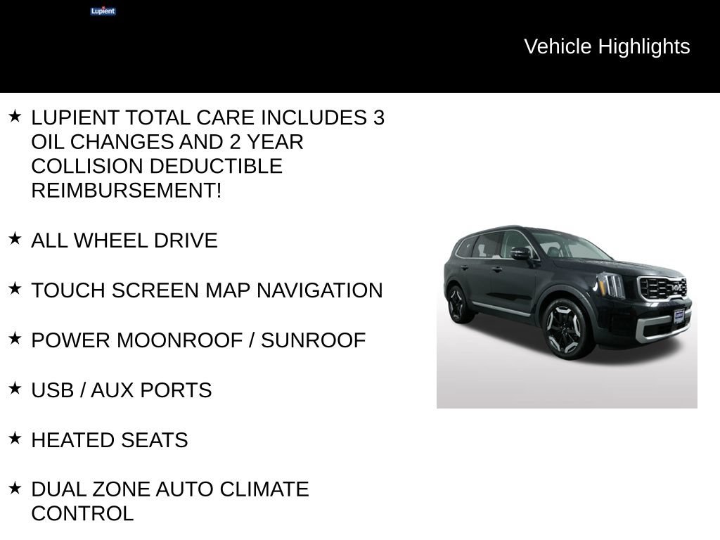 Used 2024 Kia Telluride S w/ S Sunroof Package AWD/4WD image 8