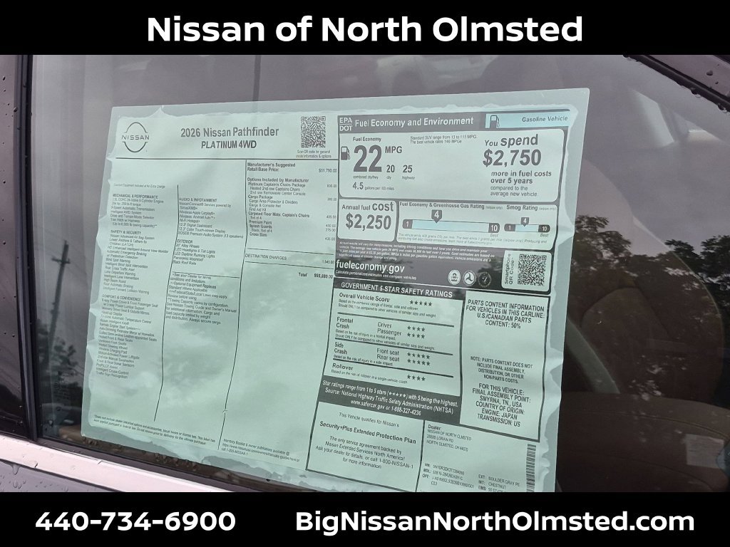 New 2026 Nissan Pathfinder Platinum AWD/4WD image 20