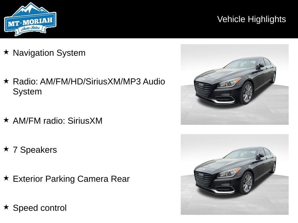 Used 2019 Genesis G80 3.8 RWD image 4