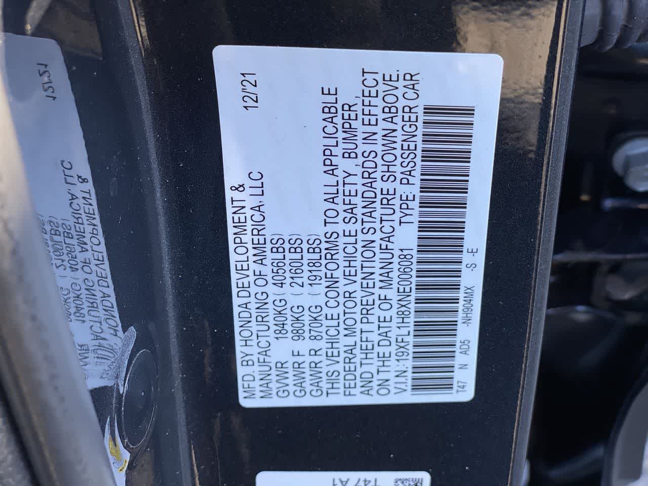 Used 2022 Honda Civic Sport Touring image 32